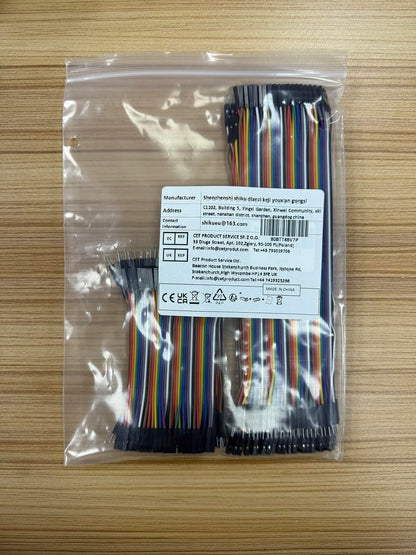 10cm 240pcs Breadboard Jumper Wires Cable Kit Male to Female, Male to Male, Female to Female Compatible with Arduino Projects and Raspberry Pi