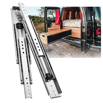 SHUHANG Heavy Duty Drawer Slides Full Extension 12 14 16 18 20 22 24 26 28 30 32 34 36 38 40 Inch (51mm -Without Lock, 34 inch)