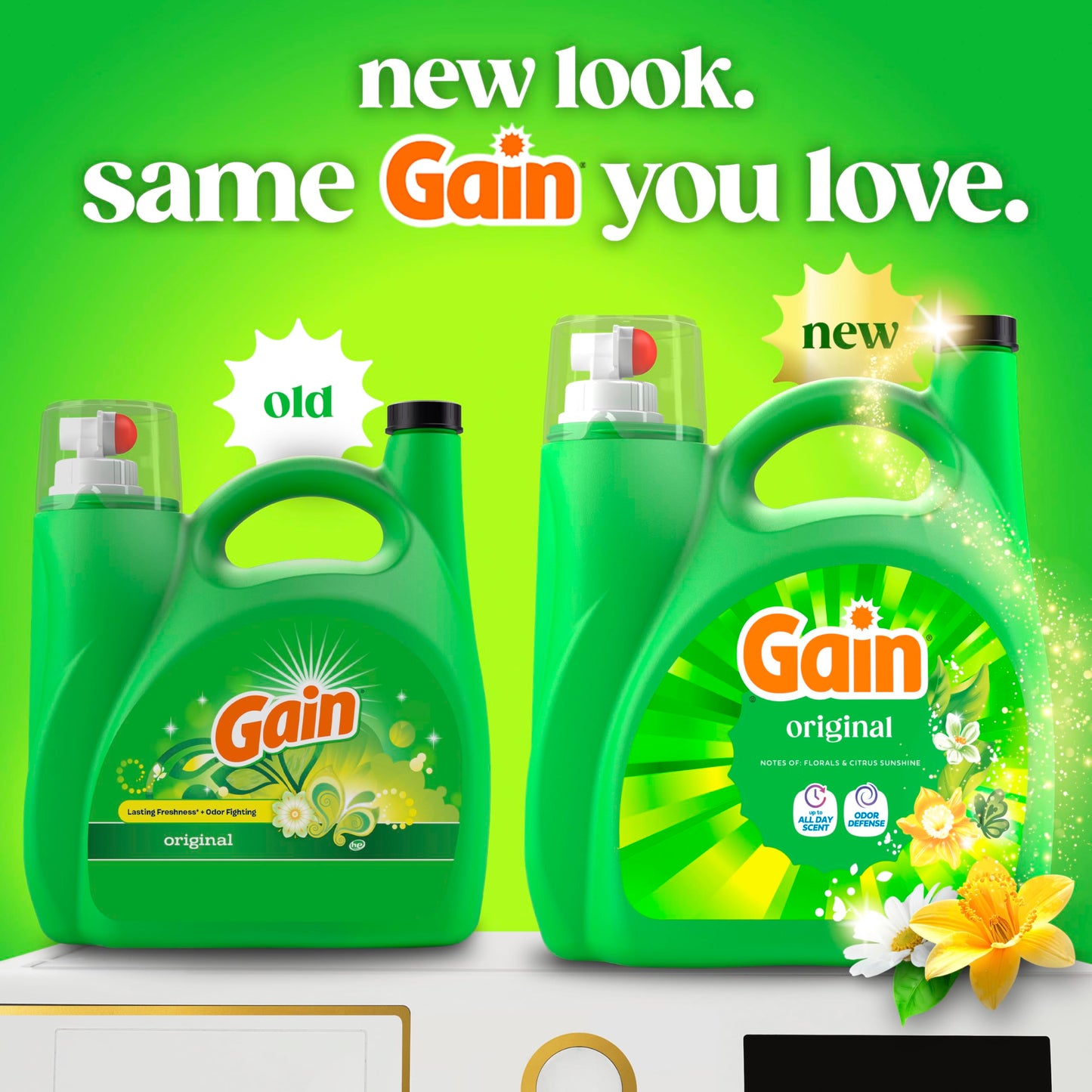 Gain Aroma Boost Liquid Laundry Detergent, Original Scent, HE Compatible, 107 Loads, 4.55L