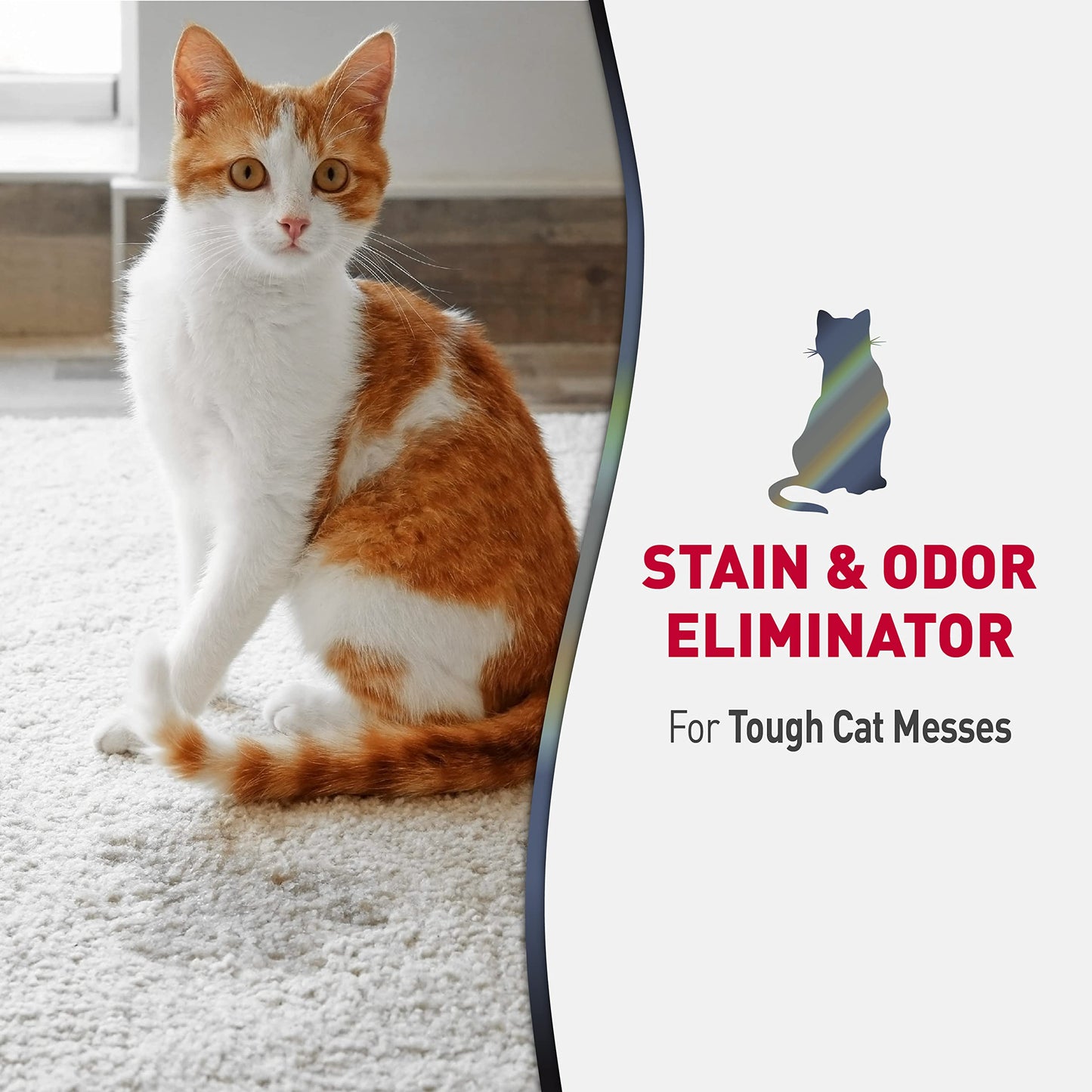 Nature’s Miracle Advanced Stain and Odor Eliminator Cat, 32 Ounces, 1 Gallon, Pour, Fresh Scent, Severe Mess Enzymatic Formula For Tough Pet Messes