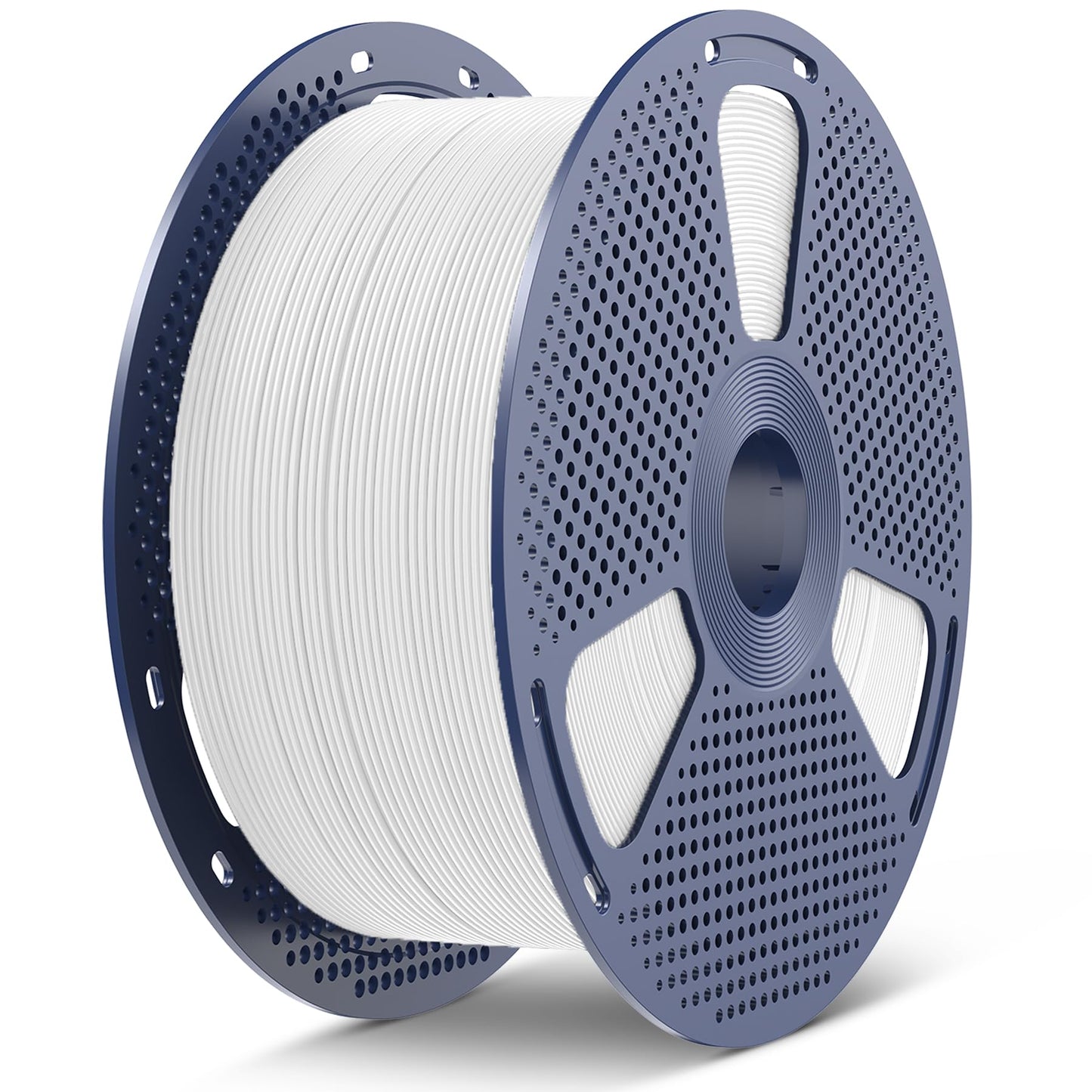 SUNLU PLA 3D Printer Filament PLA Filament 1.75mm, Neatly Wound 3D Printing Filament 1.75mm, Dimensional Accuracy +/- 0.02 mm, Fit Most FDM 3D Printers, 1kg Spool (2.2lbs), PLA Ceramic White