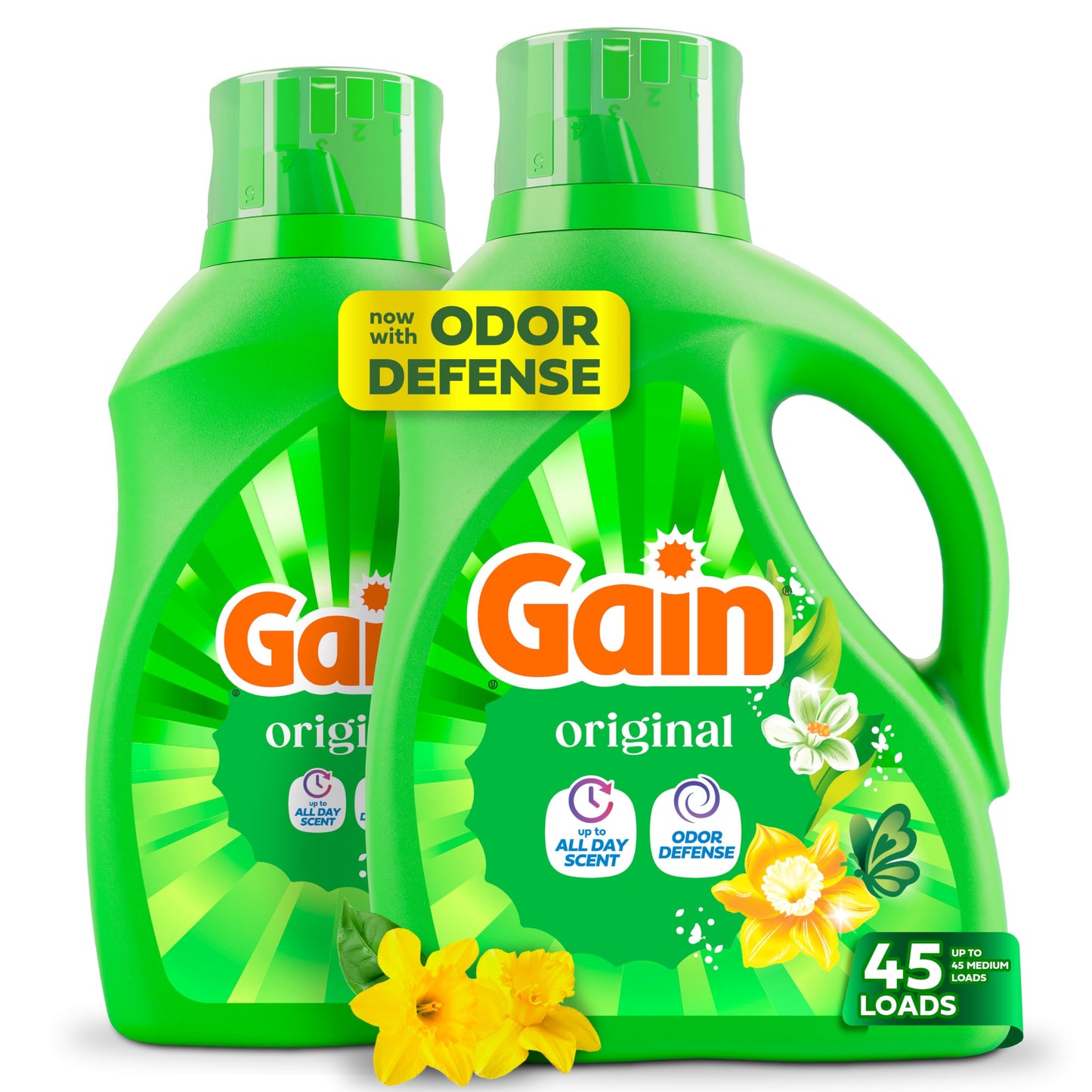 Gain Aroma Boost Liquid Laundry Detergent, Original Scent, HE Compatible, 107 Loads, 4.55L