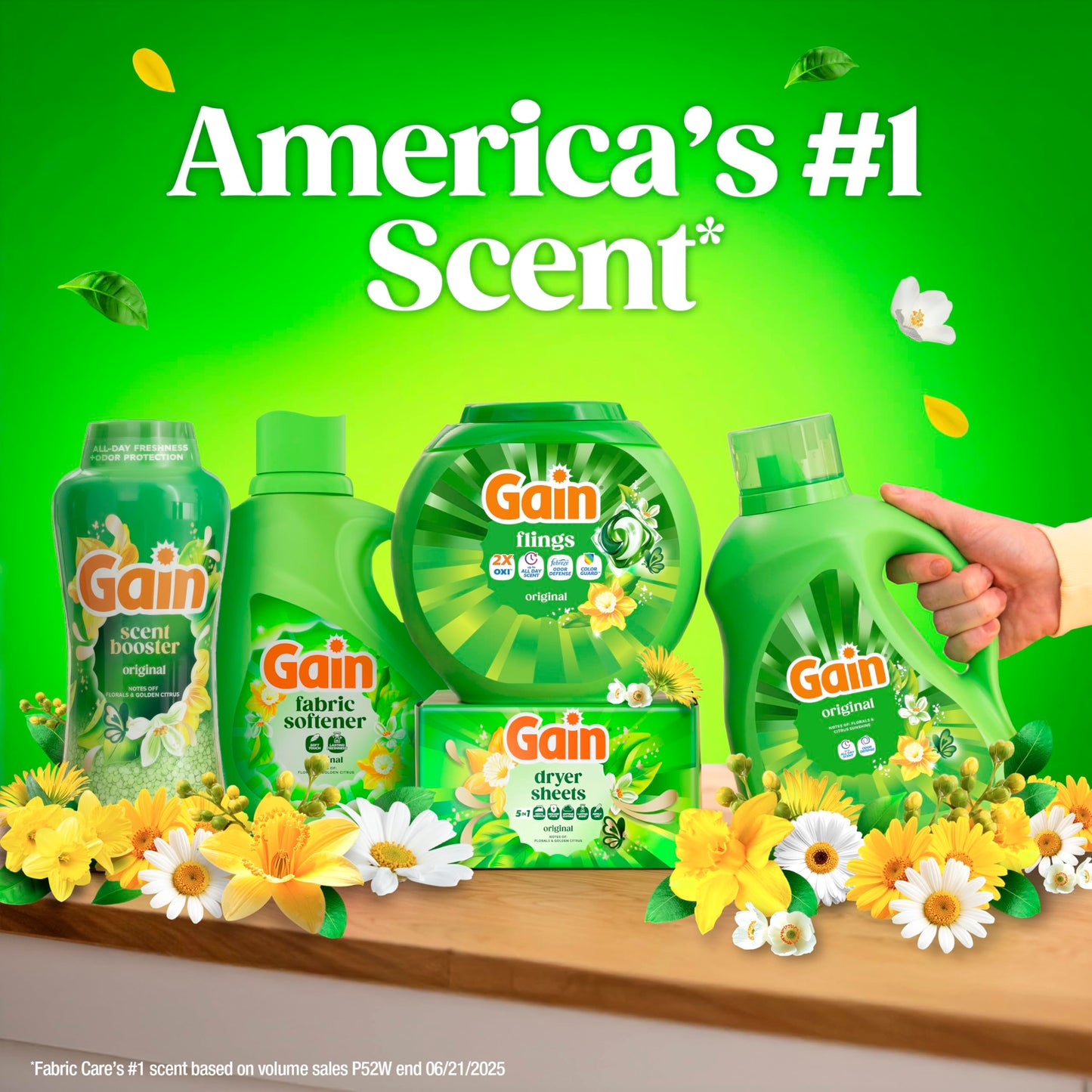 Gain Aroma Boost Liquid Laundry Detergent, Original Scent, HE Compatible, 107 Loads, 4.55L
