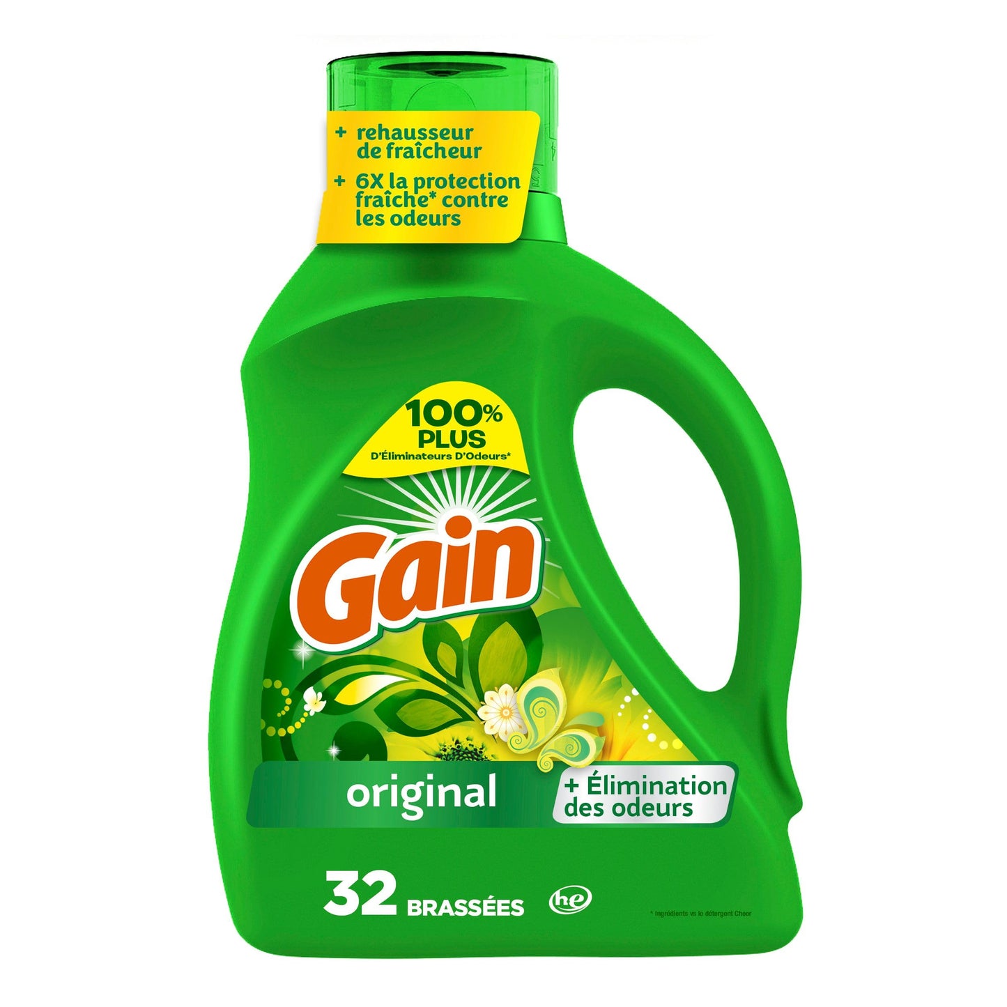 Gain Aroma Boost Liquid Laundry Detergent, Original Scent, HE Compatible, 107 Loads, 4.55L