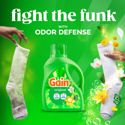Gain Aroma Boost Liquid Laundry Detergent, Original Scent, HE Compatible, 107 Loads, 4.55L