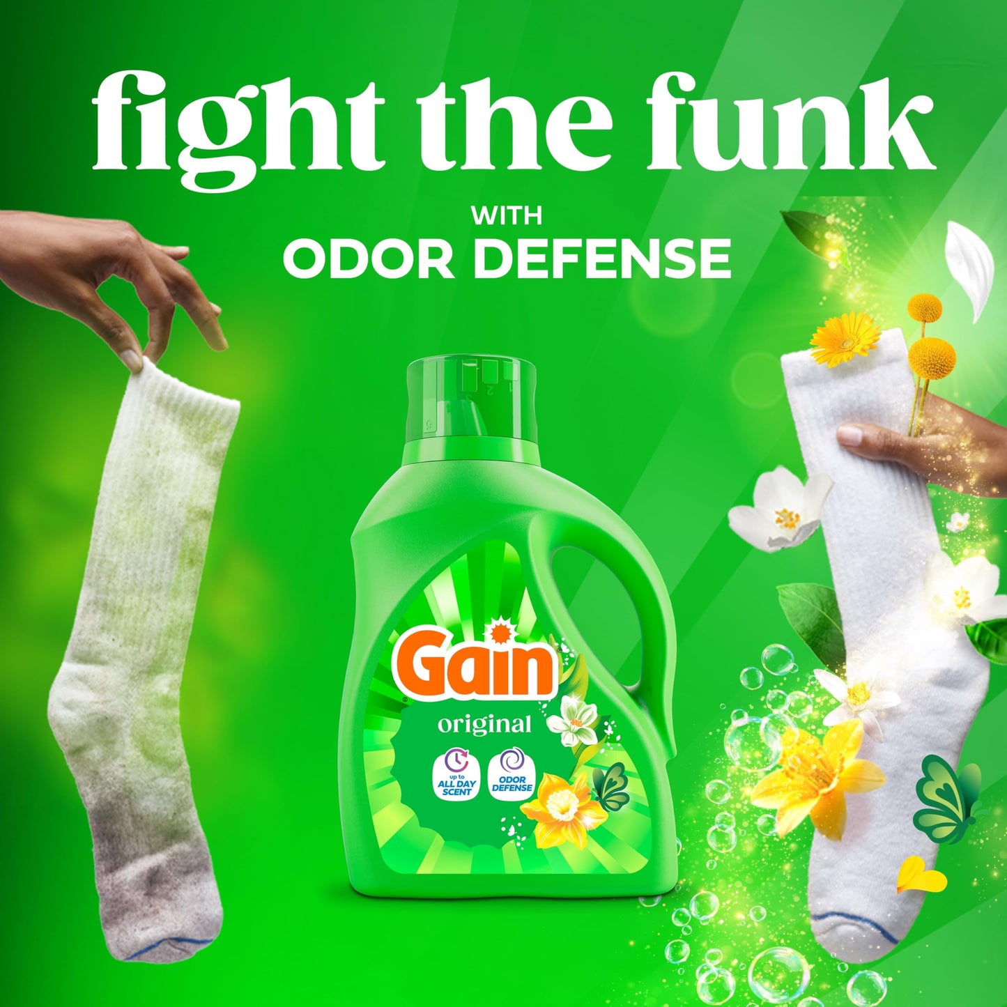 Gain Aroma Boost Liquid Laundry Detergent, Original Scent, HE Compatible, 107 Loads, 4.55L