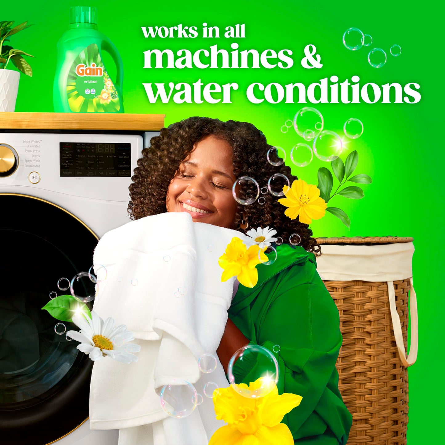 Gain Aroma Boost Liquid Laundry Detergent, Original Scent, HE Compatible, 107 Loads, 4.55L