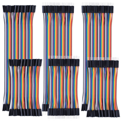 10cm 240pcs Breadboard Jumper Wires Cable Kit Male to Female, Male to Male, Female to Female Compatible with Arduino Projects and Raspberry Pi