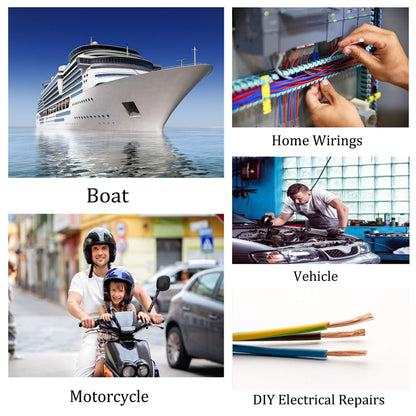 280PCS White Solder Seal Wire Connectors, AWG 26-24 Marine Grade Waterproof Solder Wire Connectors, Insulated Heat Shrink Butt Connectors (Shrink Ratio: 2:1)