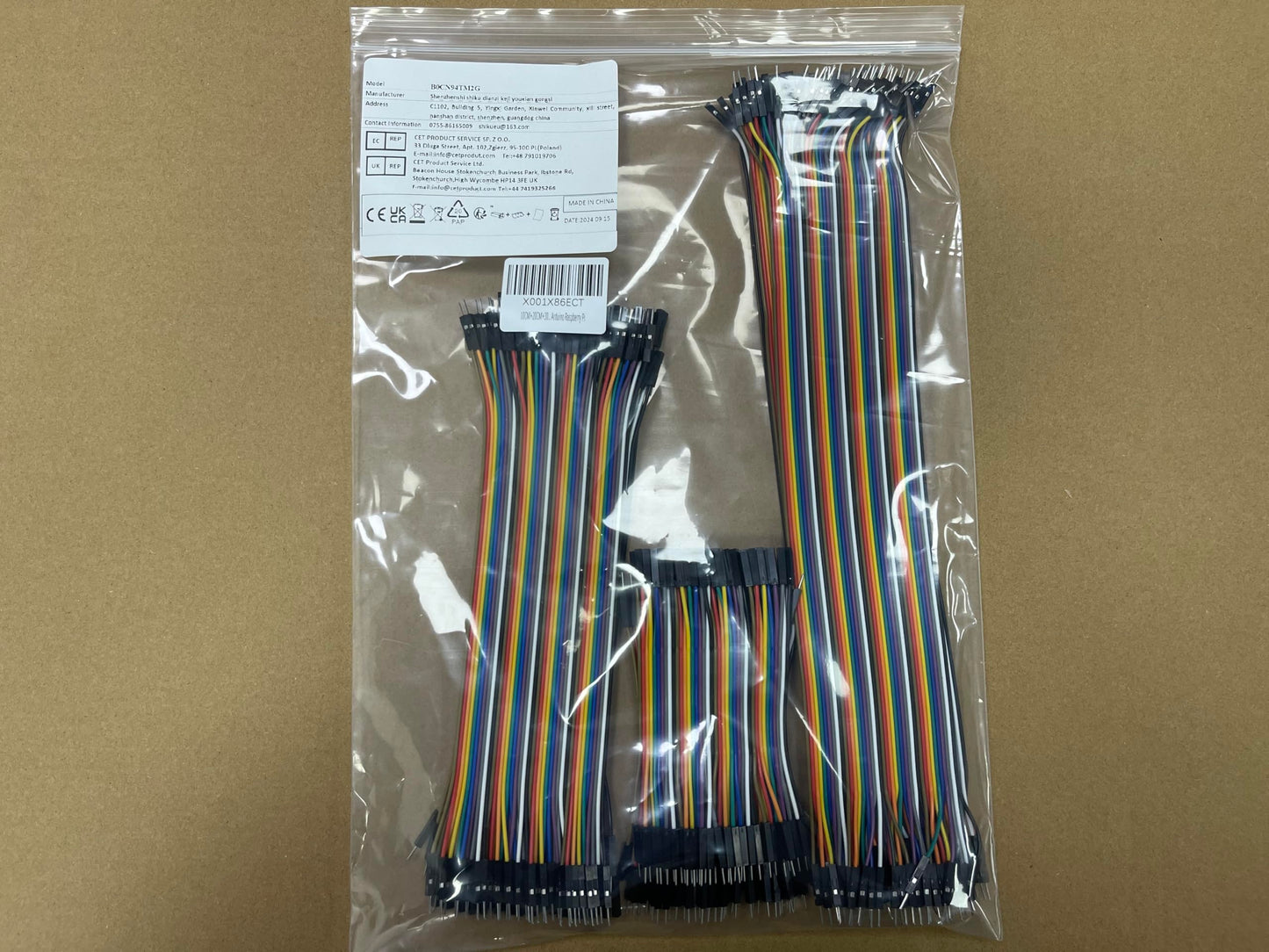10cm 240pcs Breadboard Jumper Wires Cable Kit Male to Female, Male to Male, Female to Female Compatible with Arduino Projects and Raspberry Pi