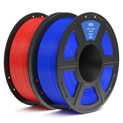 ELEGOO PETG 1.75 mm Black 4 Pack 1kg Spools (2.2 lbs), 3D Printing Filament Dimensional Accuracy +/- 0.02 mm, Fits for Most FDM 3D Printers