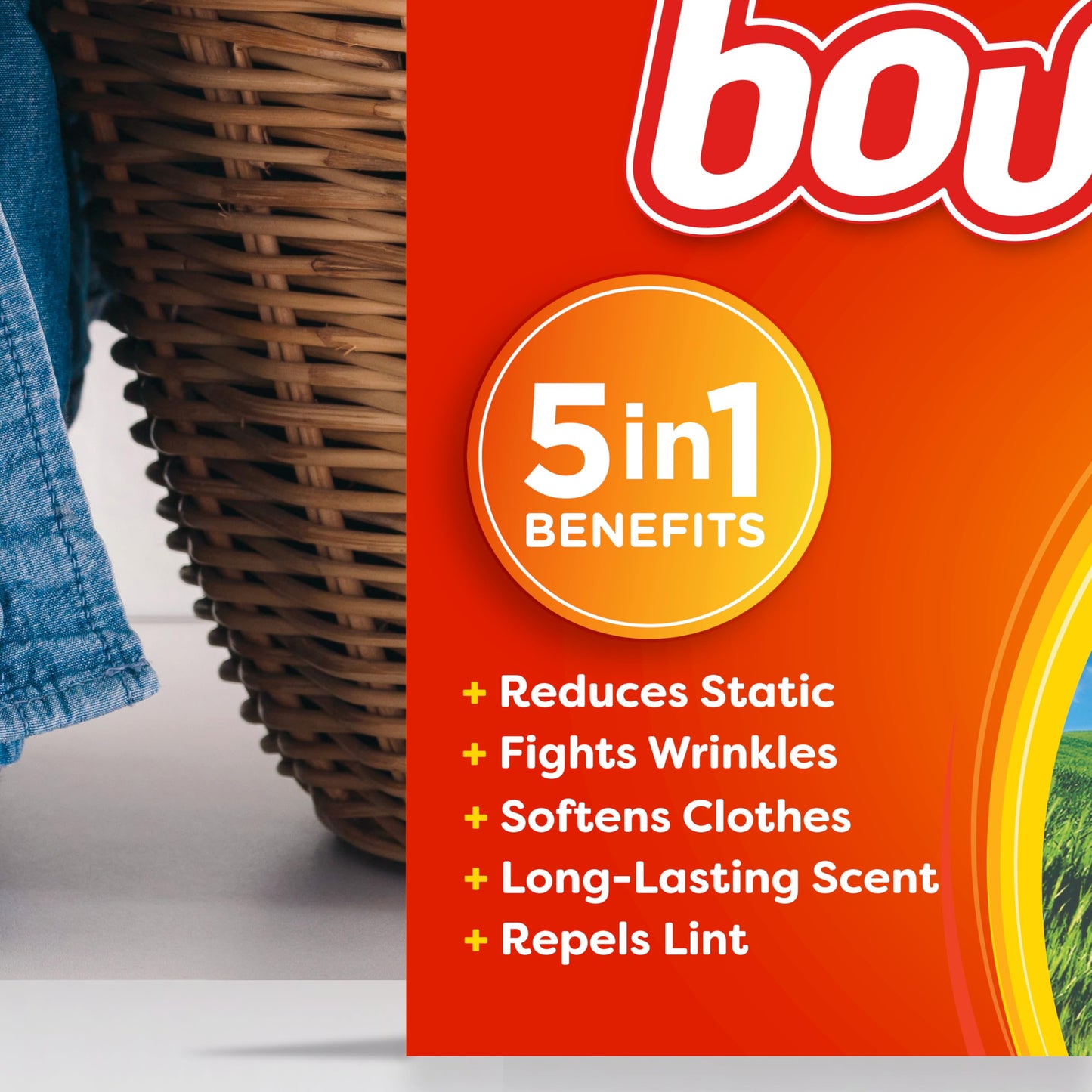 Bounce Dryer Sheets, Outdoor Fresh Scent Fabric Softener Sheets, 200 Count