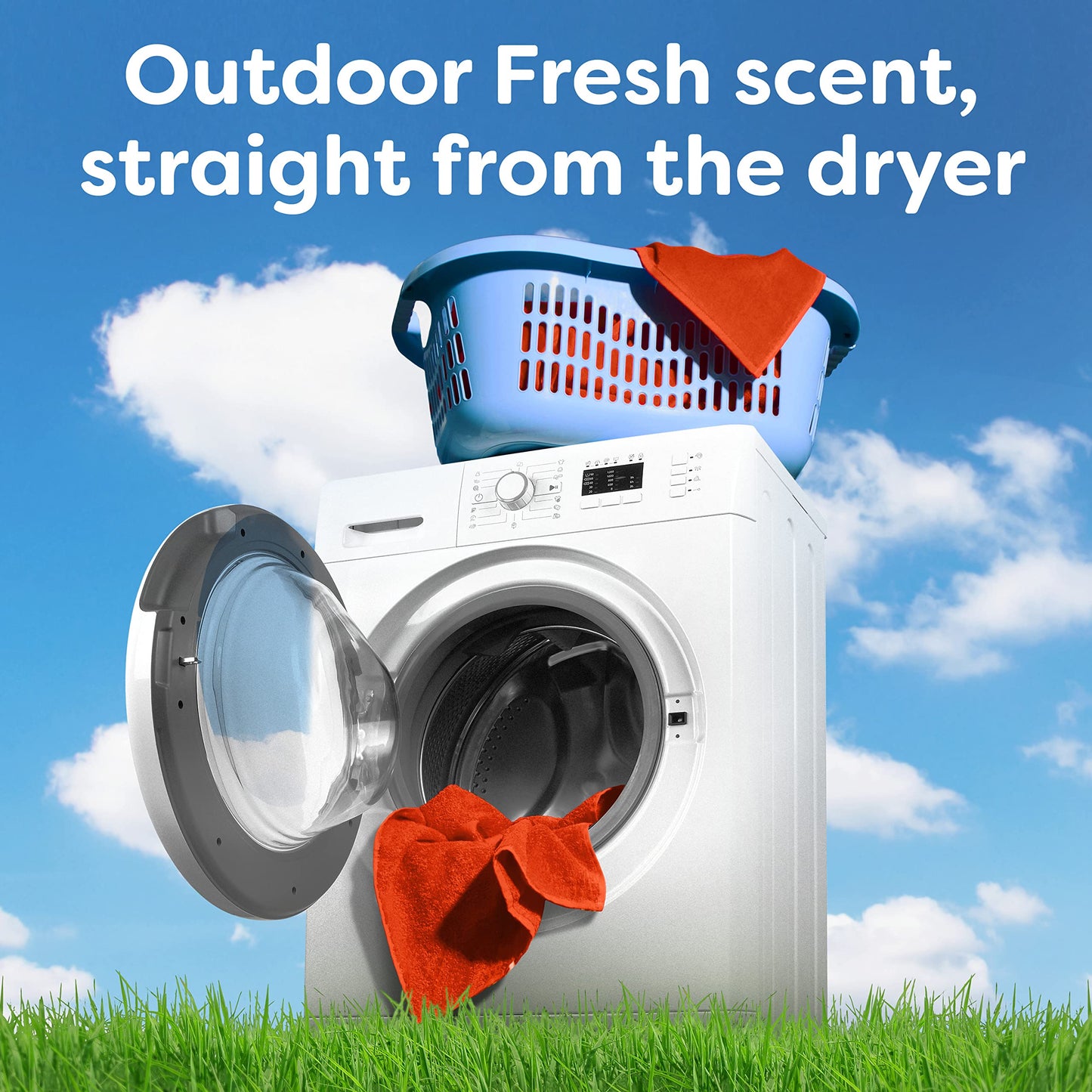Bounce Dryer Sheets, Outdoor Fresh Scent Fabric Softener Sheets, 200 Count
