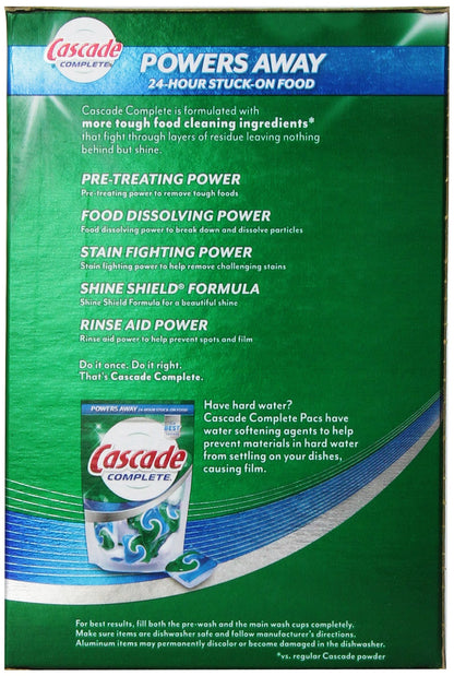 Cascade Complete Powder Dishwasher Detergent, Fresh Scent, 75 oz, White