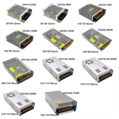 5V 12V 24V 36V Power Supply SMPS 5 12 24 36 V AC DC 220V to 5V 12V 24V 36V 1A 2A 3A 5A 10A 20A 30A Switching Power Supply SMPS