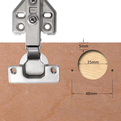 Woodworking Hole Drilling Guide Locator 35Mm Hinge Boring Jig with Fixture Aluminum Plastic Hole Opener Template Door Cabinets