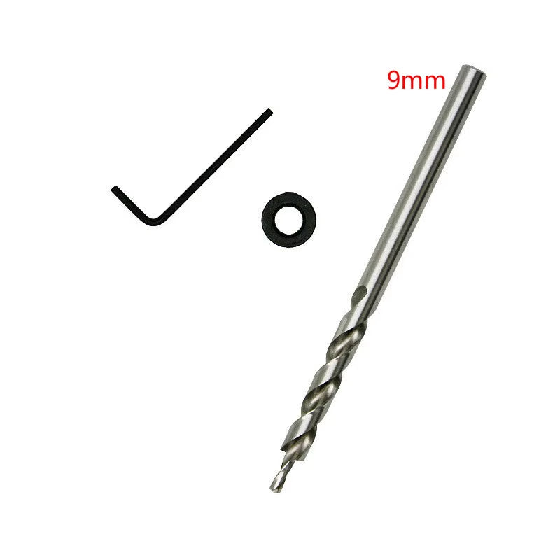 9.0Mm Aluminum Oblique Hole Puncher Dowel Jig Pocket Hole Drill Guide Woodworking Joinery Tools Set for Carpentry DIY Tools